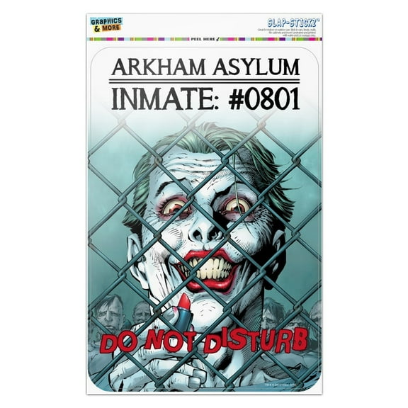 Batman Joker Inmate Do Not Disturb Home Business Office Sign