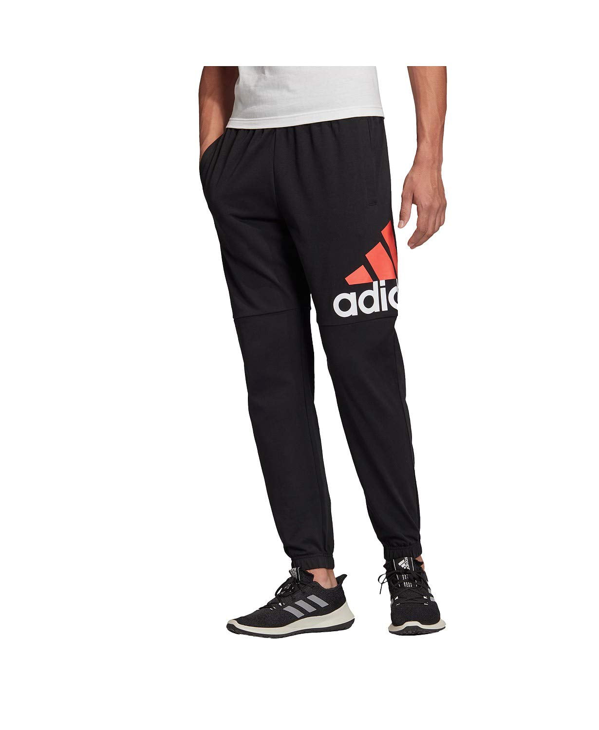 Adidas - adidas Men's Athletic Jersey Performance Logo Track Pants ...