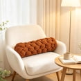 thumbnail image 4 of Orangide Knot Pillow Long Lumbar Cushion, Soft Cozy Knotted Decorative Throw Pillow for Sofa Bedroom, Boho Style Back Support Cushion for Homestay Living Room, 4 of 6