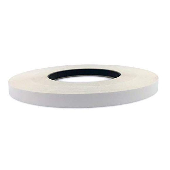 Edge Supply Polyester White Melamine 3/4" X 250 Roll, Preglued White Edge Banding - Ultra Strong and Flexible White Edging, Easy Application Iron On with Hot Melt Adhesive. Made in USA