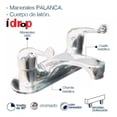 thumbnail image 4 of Llave Mezcladora Lavabo Cuerpo Latón Cuello Metal Idrop, 4 of 4