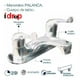 thumbnail image 4 of Llave Mezcladora Lavabo Cuerpo Latón Cuello Metal Idrop, 4 of 4