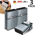 thumbnail image 1 of Caja de cigarrillos de aluminio, caja de cigarrillos para 20 cigarrillos, 3 uds., nuevo, 1 of 5