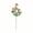 Yellow, variant on Linnome Artificial Rose Flower 3 Heads Realistic Plastic Stem for Home Decoration 22.8in Blue