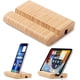 thumbnail image 1 of Soporte de bambú para tableta y teléfono celular para escritorio, para iPhone, iPad, tabletas y todos los teléfonos (tamaño grande A), 1 of 5