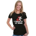 thumbnail image 3 of Tried It Home Nerd Science Project Womens Slim Fit Graphic Tee Brisco Brands S, 3 of 5