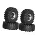 thumbnail image 5 of 4 piezas RELAS Y NEUMADOS RC Ajuste de neumáticos RC con la parte de reemplazo de modificación RC de la rueda para vehículos de automóvil Axiales 1:10 Negro, 5 of 8