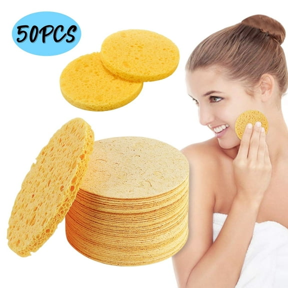 Face Sponge Cellulose Facial Sponges Makeup Removal Cosmetic Sponges for Facial Cleansing