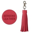 thumbnail image 2 of Micro USB Cable Keychain - Android Charging Cord with Genuine Leather Tassel and Keyring Red - by Gee Gadgets, 2 of 5