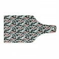 thumbnail image 1 of Camo Cutting Board, Watercolor Pink Flamingo Print Camouflage Background Nature Inspired, Decorative Tempered Glass Cutting and Serving Board, Wine Bottle Shape, Dark Coral Pale Pink, by Ambesonne, 1 of 1