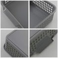 thumbnail image 3 of Paniers de Rangement en Plastique, Paniers Peu Profonds, Gris, 6 Unités, 3 of 8