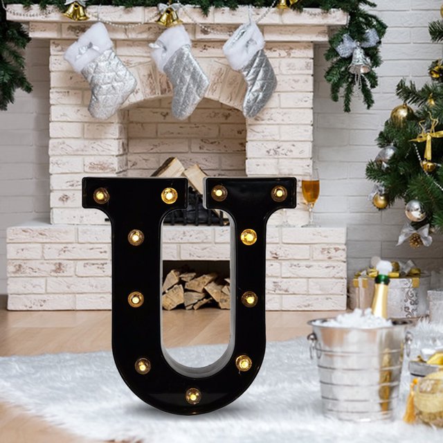 Lámpara Letras LED Luces nocturnas Alfabeto Símbolo Signo Hogar Boda Decoración (&) Ehuebsd Nuevos Originales