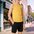 thumbnail image 2 of Kogui Undershirts for Toddler Boys Boys Summer Tank Top Solid Workout Sleeveless T-Shirts 12 18 Months (Yellow,12-18 Months), 2 of 8