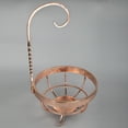 thumbnail image 2 of Creative Home Copper Plated Metal Banana Tree, Fruit Basket, 2 of 3