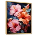 thumbnail image 2 of Designart "Hibiscus Hibiscus euphony I" Floral Floater Framed Canvas Art Print, 2 of 7
