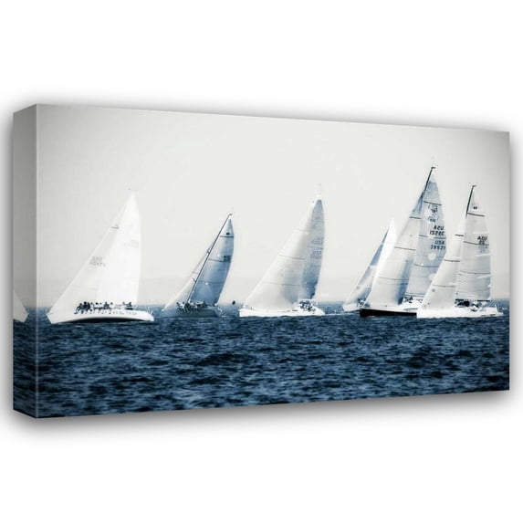 Alan Hausenflock 24x17 Gallery Wrapped Canvas Wall Art Titled - Summertime Race III