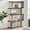Oak with Black Edge - 4 Tier, variant on Kings Brand Furniture Nathan Modern 4-Tier Wooden Display Book Shelf Bookcase – Shelving Rack Unit Organizer for Living Room, Bedroom and Home Office – Perfect for Books, Plants, Oak/Black