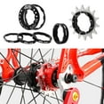 thumbnail image 2 of 14T Single Speed Flywheel Adapter Cassette Refit Component Part Spacers Removeable Cog black, 2 of 9