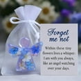 thumbnail image 4 of Pekkaxy Forget-Me-Not Angel Figurine, 2.76 x 1.97 in, Handcrafted Keepsake for Comfort and Remembrance, Portable Pocket Token for Grieving Loved Ones, 4 of 9