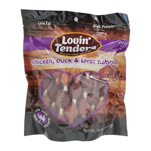 Lovin Tenders Chicken/Duck/Liver Kabob Dog Treat