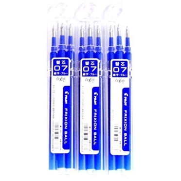 Pilot Gel Ink Refills For FriXion Erasable Pens – Fine Point, Blue (9 Pack)