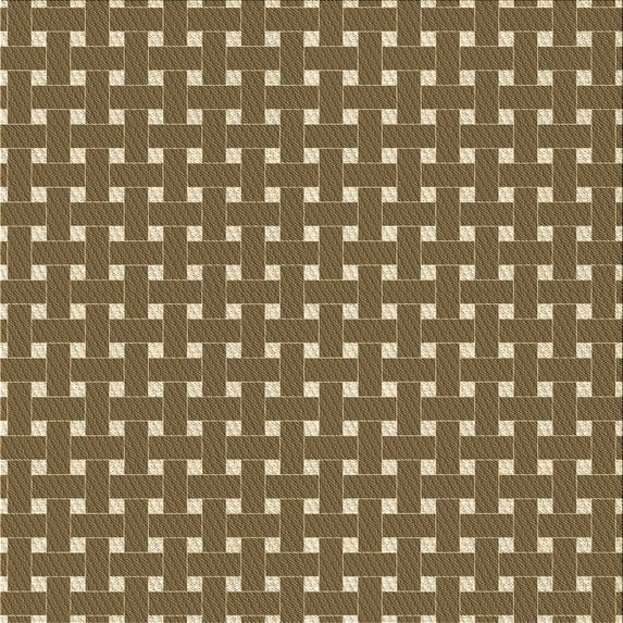 Ahgly Company Indoor Square Patterned Red Dirt Brown Area Rugs, 5' Square
