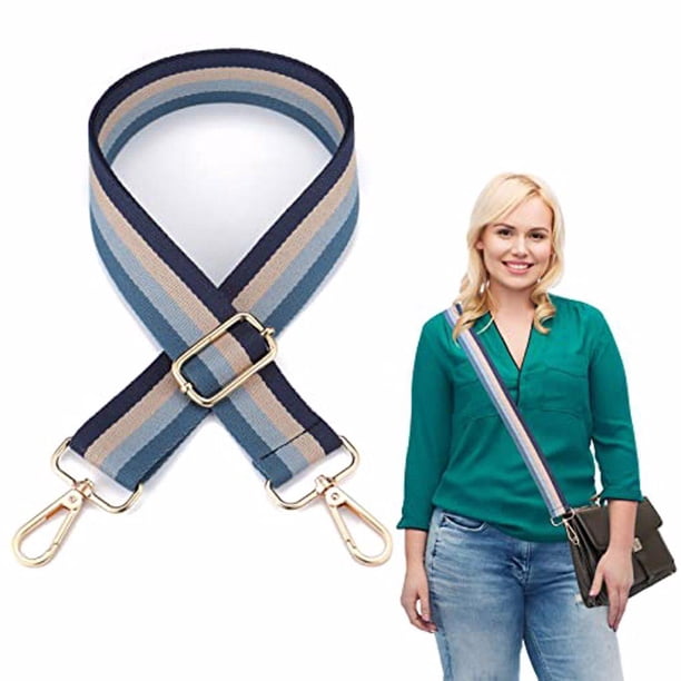 Minnieouse Correas de equipaje de hombro duraderas para viajar sin estrés correas de equipaje de hombro ajustables de moda Cinturones azul