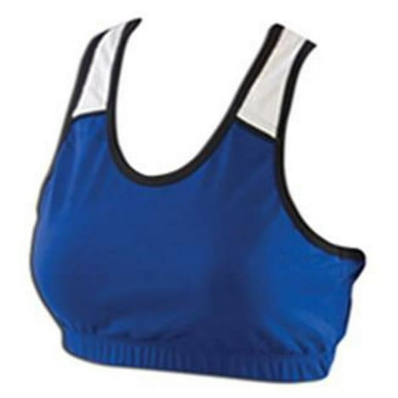 Pizzazz 1700 -ROYWHT-YXS 1700 Soutien-Gorge de Sport Tricolore pour les Jeunes & 44; Royal avec Blanc - Extra Petit