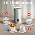 thumbnail image 2 of Máquina eléctrica Milk Frother para hacer espuma fría, 240 ml, 4 en 1, color blanco, 2 of 7