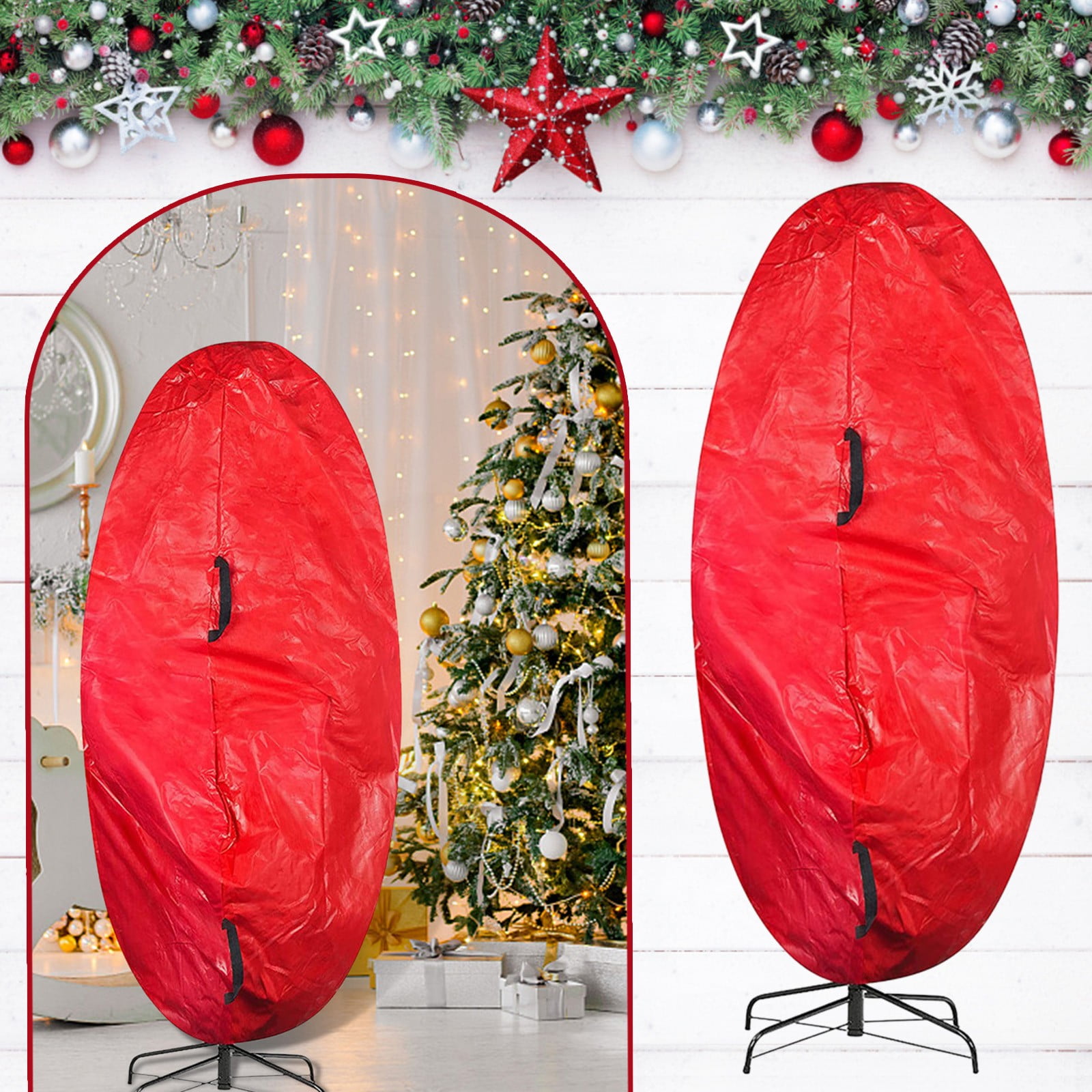 Shiusina Storage Bag Organizer For Christmas Tree Ornament Storage Bag