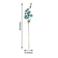 thumbnail image 3 of Efavormart Pack of 2 38" Turquoise Silk Long Stem Roses, Artificial Flowers Rose Bouquet Home Decor for Bridal Wedding Centerpieces Birthday Party Garden Floral Arrangement, 3 of 11