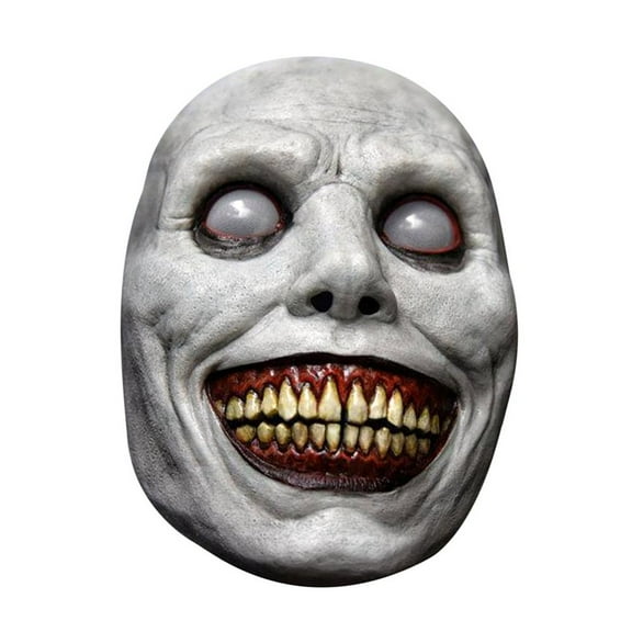 Halloween Mask Scary Smiling Demons Mask with White Eye Horrible Devil Cosume