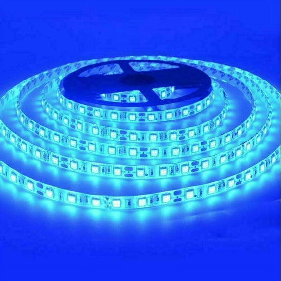 16FT 5630 Super Bright Waterproof 300 LED Strip Light DC12V 6A W/3M Tape Lamp (blue)