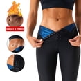 thumbnail image 3 of Pantalones de culturismo para mujer, pantalones deportivos de cintura alta recubiertos para fitness y abdomen, pantalones de sudoración con corsé con pecho estilo europeo y americano, 3 of 5