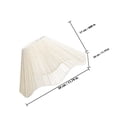 thumbnail image 2 of Mobutofu 1Pcs Woven Lampshade Beige Paper String Retro Light Diffusion Ceiling Light Cover, 2 of 8