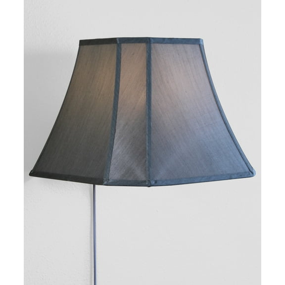Floating Shade Plug-In Wall Light Gray 9x16x12
