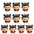 thumbnail image 1 of NE ZHA PELITADO PELITADO ACRYLIC LANYARD COLETA COCHE DISE (D) 10 PCS, 1 of 4