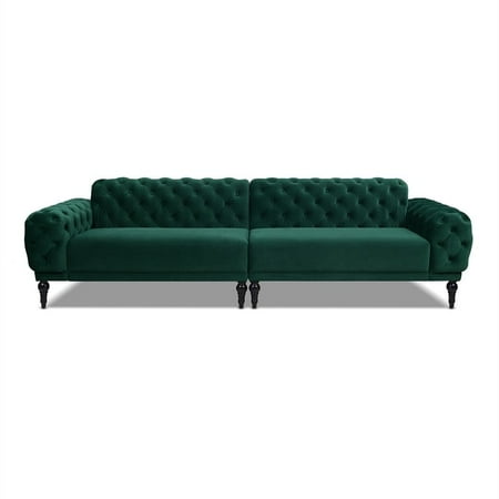 Jennifer Taylor Home Tman Modular 4 Seater Tufted Velvet Sofa 4 Seater Tufted Velvet Sofa