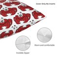 thumbnail image 3 of Yiaed Cute Red Crab Print Pillow Covers Super Soft Decorative Square Throw Pillow Covers Case Cushion Covers for Sofa Couch Bedroom Car Decor（No pillow core）-24"x24", 3 of 7
