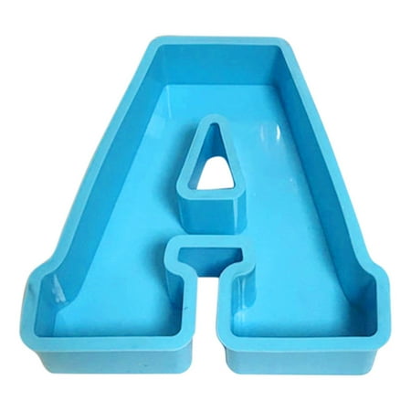 

wendunide kitchen gadgets DIY Mold 26 Mold Alphanumeric English Cake Silicone Alphanumeric Cake Cake Mould A
