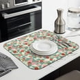 thumbnail image 3 of Pioneer Flower Floral Print Pattern Kitchen Dish Drying Mat 1 Pack, Ultra Absorbent Microfiber Drainer Mat, 16"x18", 3 of 6