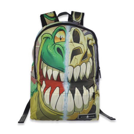 Space Junk Boys' Jurassic Skull Backpack - green, one size