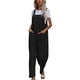 thumbnail image 1 of Pantalones con tirantes Color puro Sin mangas Bolsillo Casual Pantalones de una pieza para mujer, 1 of 6