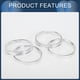 thumbnail image 4 of Anillos de centrado de rueda de Unique Bargains, 66.45mm ID a 73.1mm OD, 4 piezas de aleación de aluminio, 4 of 6