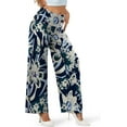 thumbnail image 6 of Women's Stretchy Wide Leg Palazzo Lounge Pants Casual Comfy High Waist Palazzo Pants, 6 of 9