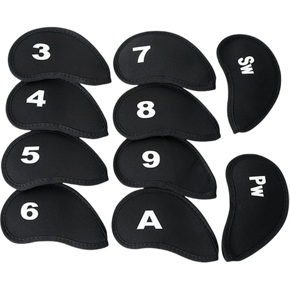 ROZYARD 10Pcs Golfs Club Head Cover Putter Protector Protective Golfs Iron Headcover