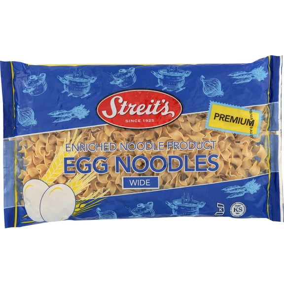 Pack of 12, Streits Wide Egg Noodles, 12 oz