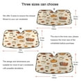 thumbnail image 5 of Yayeee Car Windshield Sun Shade Universal Fit Front Visor Protector, Fall Beige Pumpkin, 5 of 8