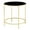 Gold, variant on Furniture of America Keefer Contemporary Glass Top Side Table in Red