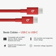 thumbnail image 2 of Beats USB-C to USB-C Woven Cable (1.5 m / 5 ft) - Rapid Red, 2 of 7
